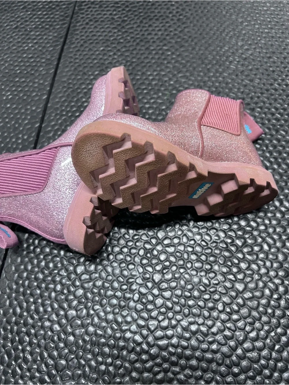 Native Kensington Treklite Pink Glitter Boots 8